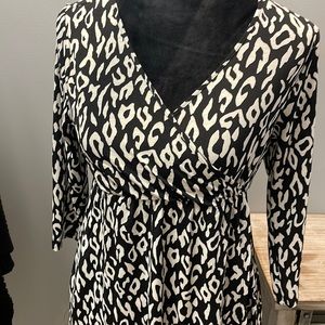 Black Cross Body Dress